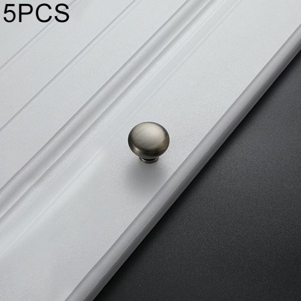 5 PCS 4203 Matte Cyan Single Hole Solid Zinc Alloy Round Handle for Cabinet Wardrobe Drawer Door