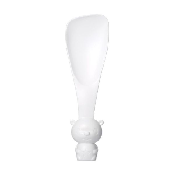 Original Xiaomi Youpin jordan &judy Cute Cartoon Bear Rice Spoon Non Sticky Vertical Stand Soup Sauce Scoop Kitchen Tool (White)