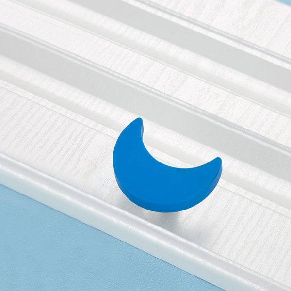 5 PCS Blue Moon Pattern Shockproof Modern Cartoon Children Drawer Cabinet Handle - Image 2