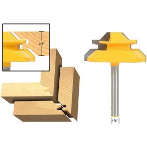1 / 4 x 2 Shank Woodwork 45 Degree Engagement Tenon Cutter Blade Right Angle Accessories Knife Woodworking Tools
