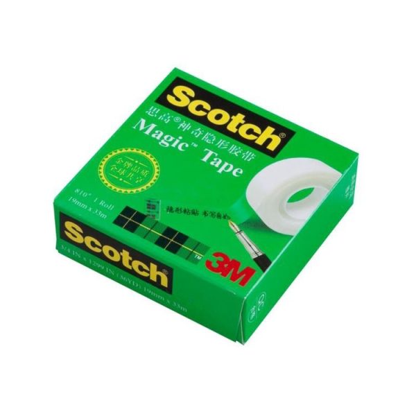 Scotch 810 Magic Invisible Tape Transparent Writing Repair Traceless Copying Tape, Size: 33m x 19mm - Image 4