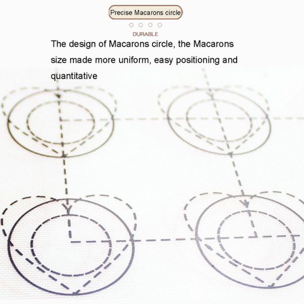 Kitchen Multi-function Roast Macaron Sugar not Sticky Pad & Kneading Pad & Insulation Pad, Size: 40*30cm - Image 8