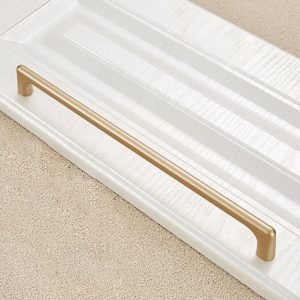 9011-256 Modern Simple Cabinet Door Handle Drawer Wardrobe Zinc Alloy Handle (Gold)