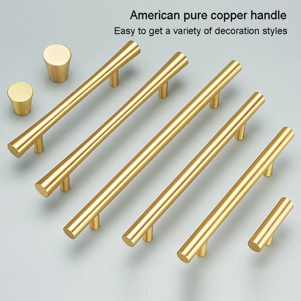 2 PCS 1019T Light Luxury Nordic Solid Copper Cabinet Handle - Image 5