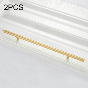 2 PCS 9001A-160 Simple Furniture Cabinet Handle Aluminum Profile Round Handle (Gold)