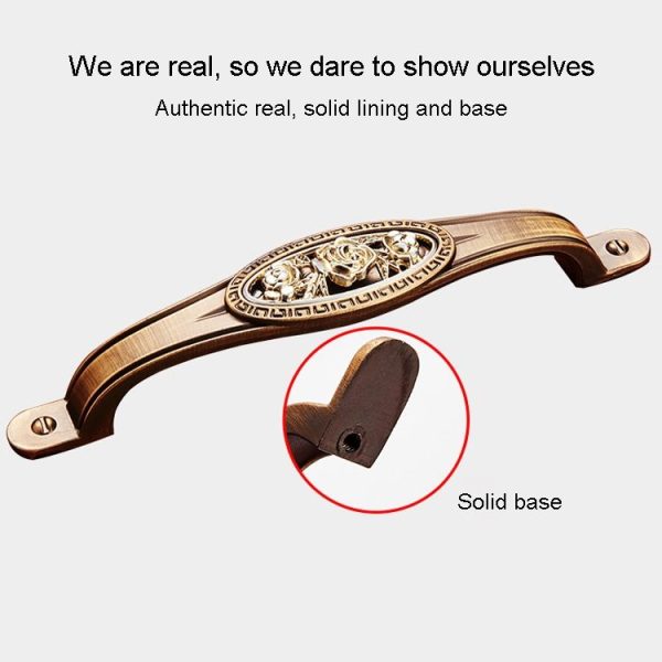 5 PCS 5008 Cabinet Zinc Alloy Retro Handle Coffee Cat Eye Handle (Coffee Classical Gold) - Image 4