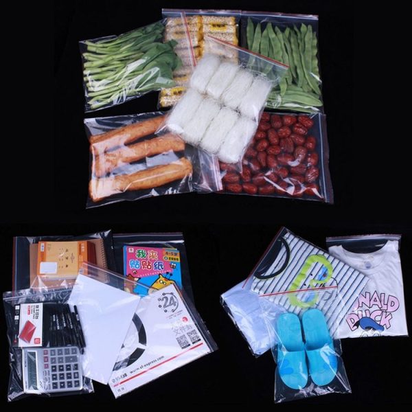 100pcs / pack PE Self Sealing Clear Zip Lock Packaging Bag, 4cm x 6cm, Custom Printing and Size are welcome - Image 6