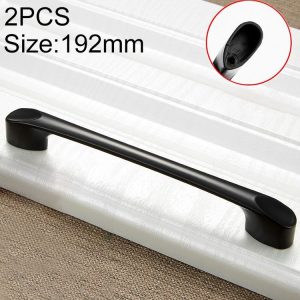 2 PCS 6225_192 Simple Zinc Alloy Closet Cabinet Handle Pitch: 192mm
