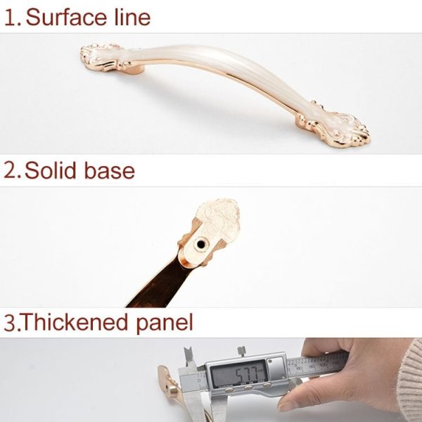 5 PCS 6032A_96 Red Ancient Paint Closet Cabinet Handle Pitch: 96mm - Image 4