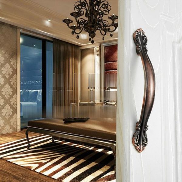 5 PCS 6032A_96 Red Ancient Paint Closet Cabinet Handle Pitch: 96mm - Image 5