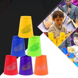 6 PCS Mixed Colors Quick Stack Cups IV Speed Training Sports Stacking Cups