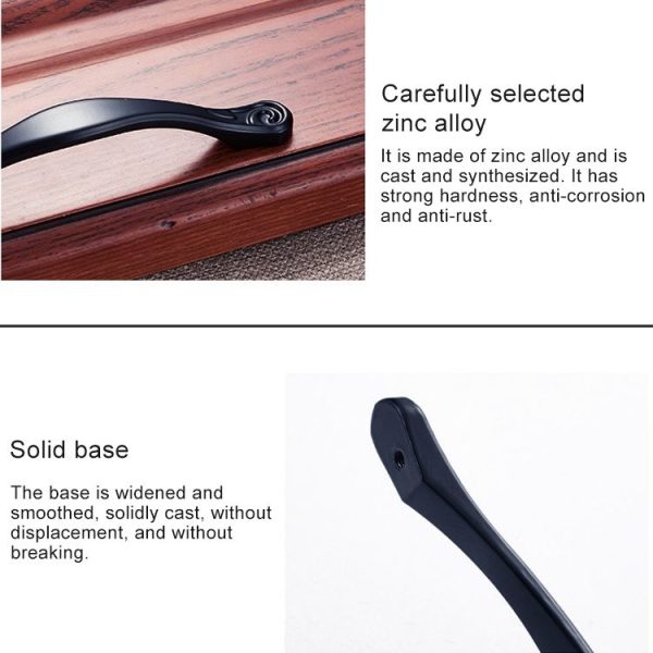 5 PCS 6555-96 Simple Archaistic Zinc Alloy Handle for Cabinet Wardrobe Drawer Door, Hole Spacing: 96mm - Image 3