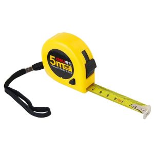 Deli Retractable Ruler Measuring Tape Portable Pull Ruler Mini Tape Measure, Length: 5m