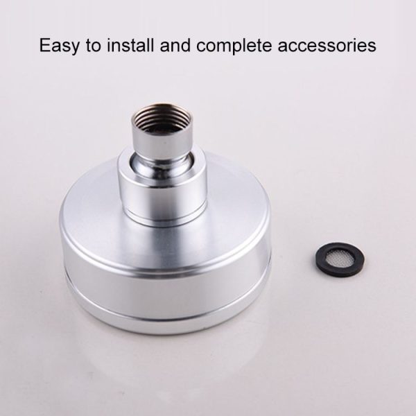 Removable and Washable 304 Stainless Steel Round Pressurized Handheld Shower Head, Size: 80mm (Silver) - Image 3