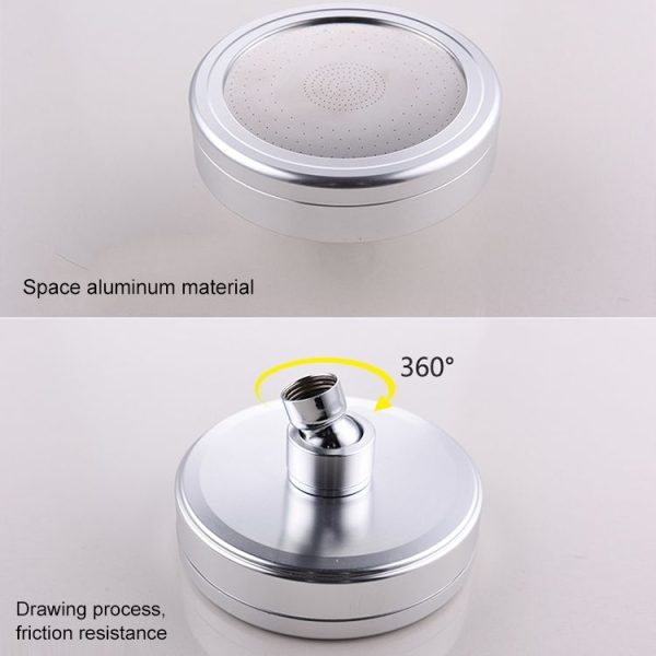 Removable and Washable 304 Stainless Steel Round Pressurized Handheld Shower Head, Size: 80mm (Silver) - Image 4
