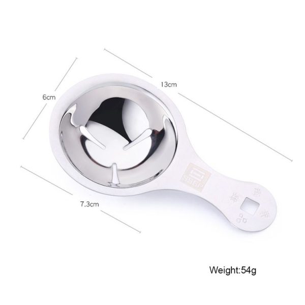 SSGP Stainless Steel Egg Yolk Separator Protein Dividers Spoon with Logo - Image 2