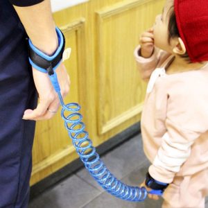 Kids Safety Harness Child Leash Anti Lost Wrist Link Traction Rope Anti Lost Bracelet, Length: 1.5m (Blue)