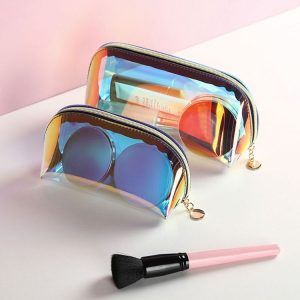 BUBM LSHZ-A Portable Laser Transparent Waterproof Storage Bag Cosmetic Bag, Size: 20x8x11cm