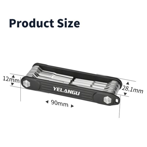 YELANGU 10 in 1 Multifunctional Wrench Screwdriver Tool - Image 6