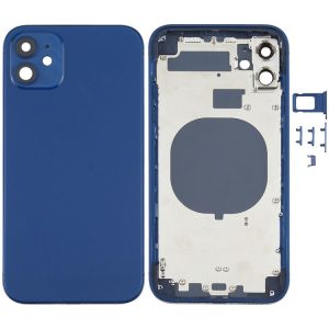 Back Housing Cover with Appearance Imitation of iP12 for iPhone 11 (Blue)