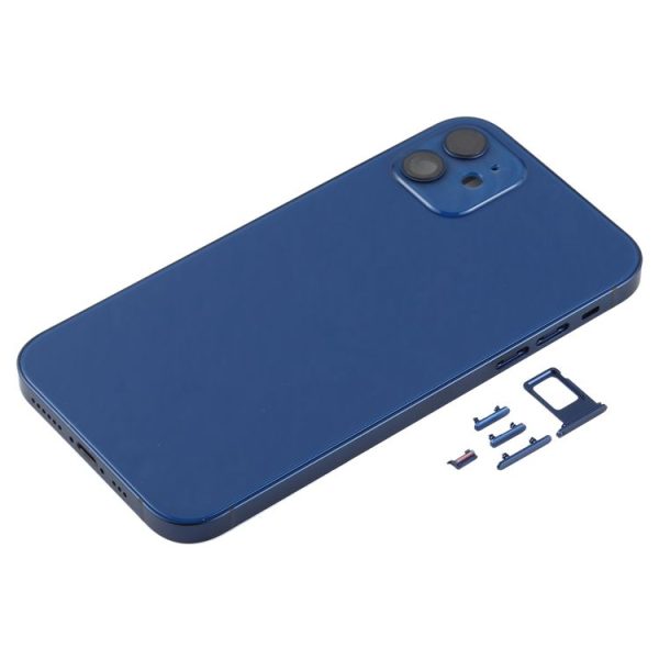 Back Housing Cover with Appearance Imitation of iP12 for iPhone 11 (Blue) - Image 2