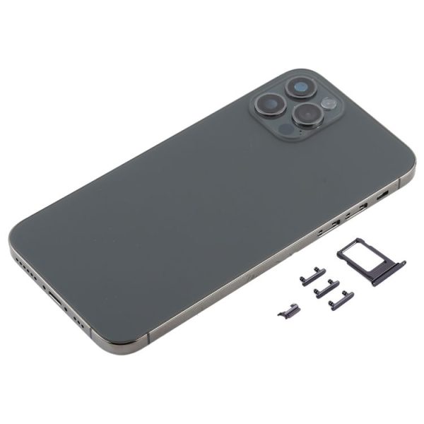 Back Housing Cover with Appearance Imitation of iP12 Pro for iPhone X (Black) - Image 2