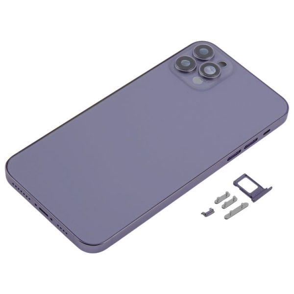 Back Cover with Appearance Imitation of iP13 Pro Max for iPhone 11 Pro Max (Purple) - Image 2