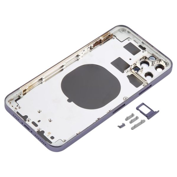 Back Cover with Appearance Imitation of iP13 Pro Max for iPhone 11 Pro Max (Purple) - Image 3