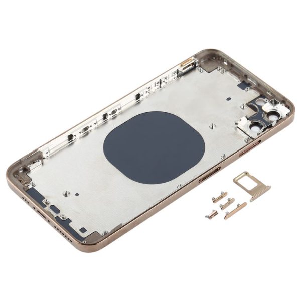 Back Housing Cover with Appearance Imitation of iP12 Pro Max for iPhone XS Max (Gold) - Image 3