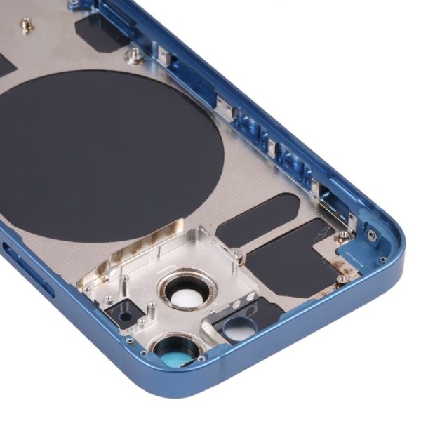 Back Housing Cover with SIM Card Tray & Side Keys & Camera Lens for iPhone 13 Mini (Blue) - Image 4