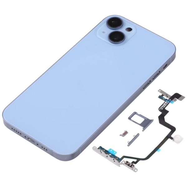 Back Housing Cover with Appearance Imitation of iP14 for iPhone XR (Blue) - Image 2
