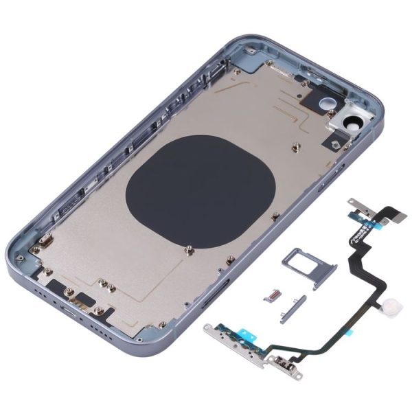 Back Housing Cover with Appearance Imitation of iP14 for iPhone XR (Blue) - Image 3