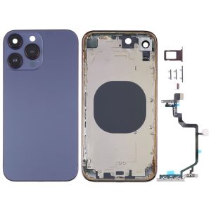 Back Housing Cover with Appearance Imitation of iP14 Pro for iPhone XR (Purple)