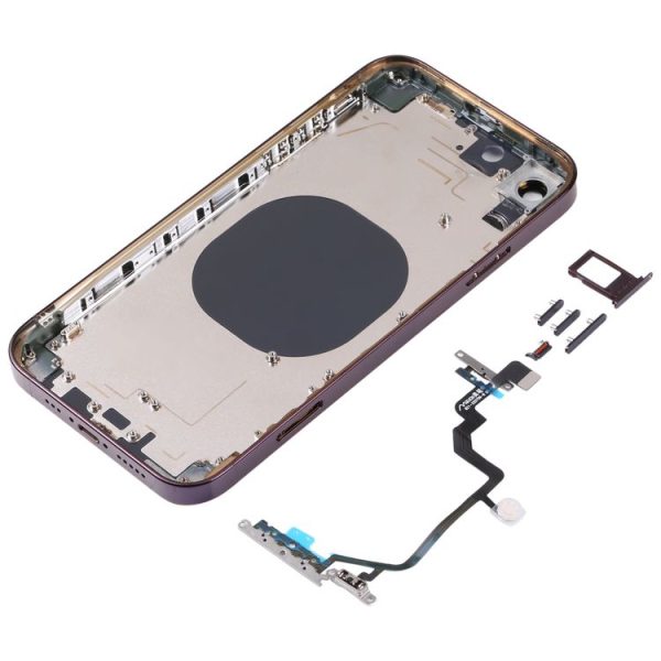 Back Housing Cover with Appearance Imitation of iP14 Pro for iPhone XR (Purple) - Image 3