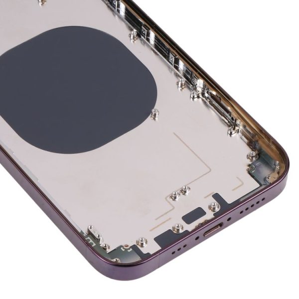 Back Housing Cover with Appearance Imitation of iP14 Pro for iPhone XR (Purple) - Image 4