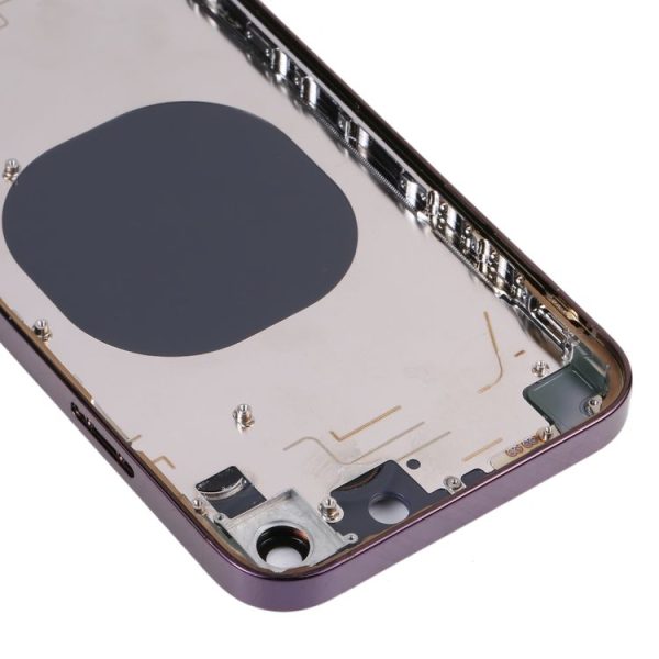 Back Housing Cover with Appearance Imitation of iP14 Pro for iPhone XR (Purple) - Image 5