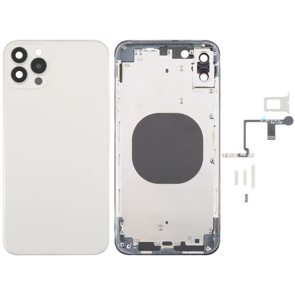 Back Cover with Appearance Imitation of iP15 Pro Max for iPhone XS Max (White)