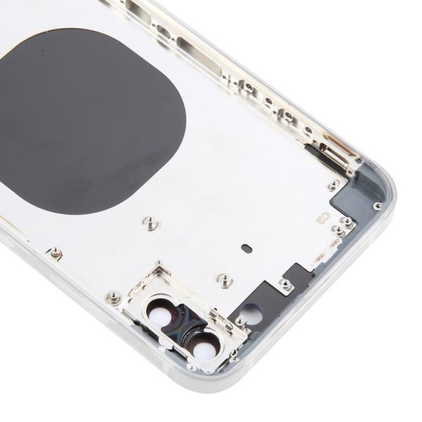 Back Cover with Appearance Imitation of iP15 Pro Max for iPhone XS Max (White) - Image 5