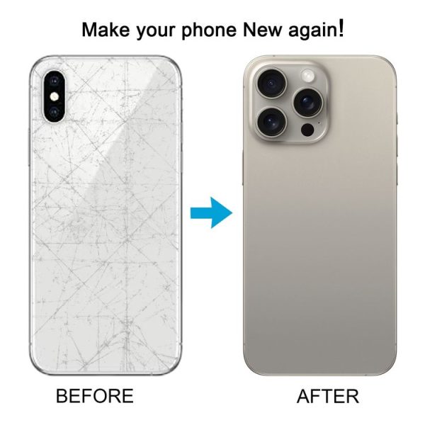 Back Cover with Appearance Imitation of iP15 Pro Max for iPhone XS Max (White) - Image 6