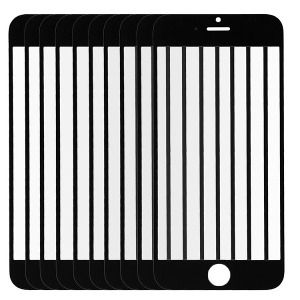 10 PCS for iPhone 6 Front Screen Outer Glass Lens (Black) - Image 3