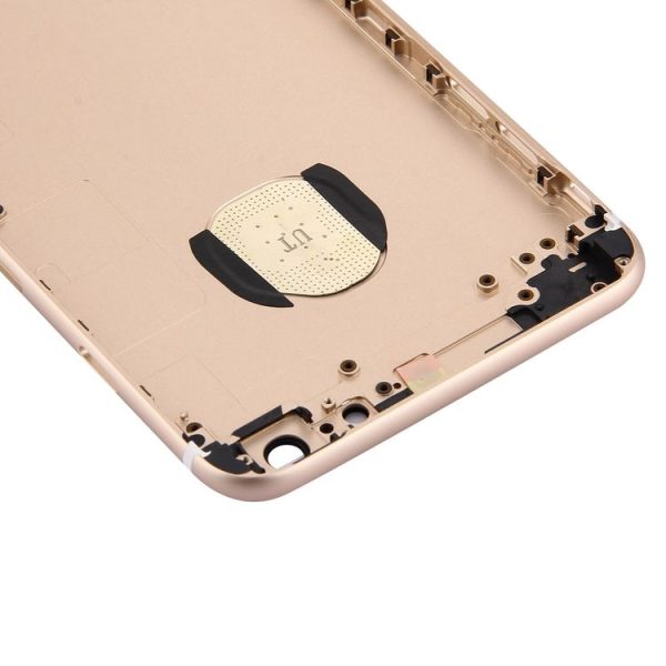5 in 1 Full Assembly Metal Housing Cover with Appearance Imitation of i7 for iPhone 6s Plus, Including Back Cover (Big Camera Hole) & Card Tray & Volume Control Key & Power Button & Mute Switch Vibrator Key, No Headphone Jack (Gold) - Image 6