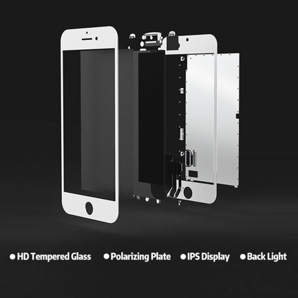 TFT LCD Screen with Frame for iPhone 6s (White) - Image 6