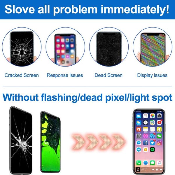 TFT LCD Screen with Frame for iPhone 6s (White) - Image 9