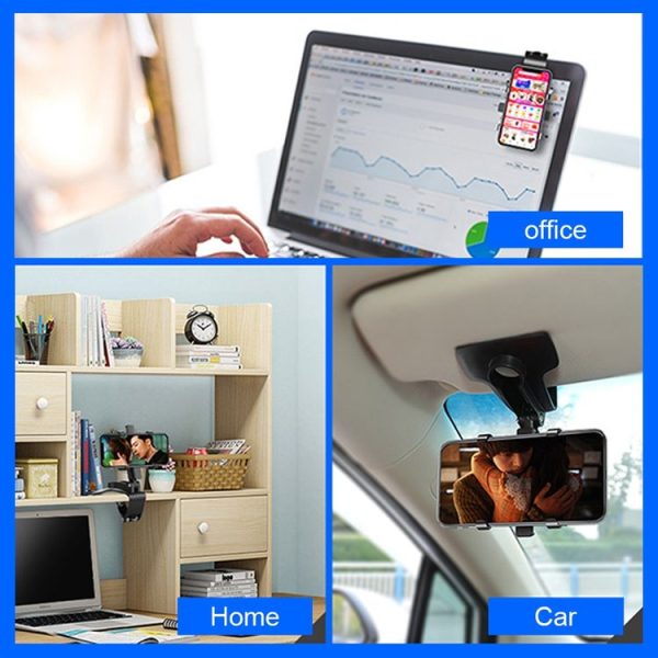 FLOVEME YXF221520 Multifunctional Clip-type Desktop Car Rotating and Folding Mobile Phone Holder - Image 8