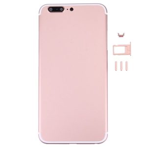 6 in 1 Full Assembly Metal Housing Cover with Appearance Imitation of iPhone 7 Plus for iPhone 6 Plus, Including Back Cover & Card Tray & Volume Control Key & Power Button & Mute Switch Vibrator Key & Sign (Rose Gold)