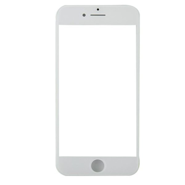 Front Screen Outer Glass Lens with Front LCD Screen Bezel Frame & OCA Optically Clear Adhesive for iPhone 8 (White) - Image 2