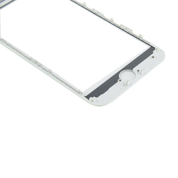 Front Screen Outer Glass Lens with Front LCD Screen Bezel Frame & OCA Optically Clear Adhesive for iPhone 8 (White) - Image 4