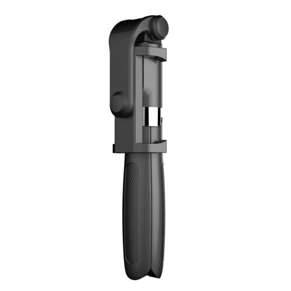 2 in 1 Foldable Bluetooth Shutter Remote Selfie Stick Tripod for iPhone and Android Phones (Black) - Image 2