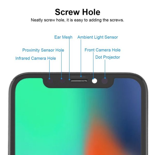 Soft OLED LCD Screen for iPhone X (Black) - Image 6