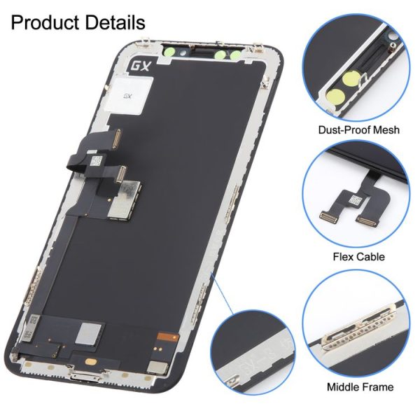 GX Hard OLED Screen for iPhone X (Black) - Image 3